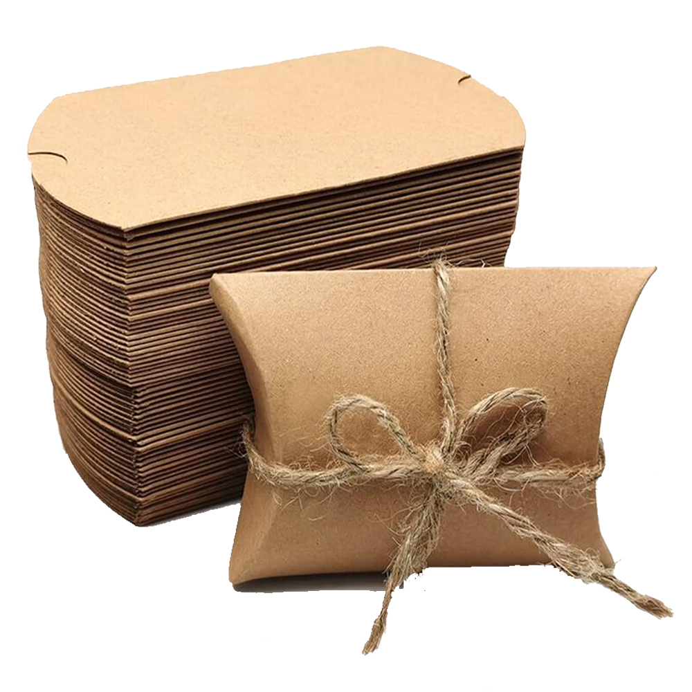 Wedding Supply Business - 50pcs Kraft Black White Paper Pillow