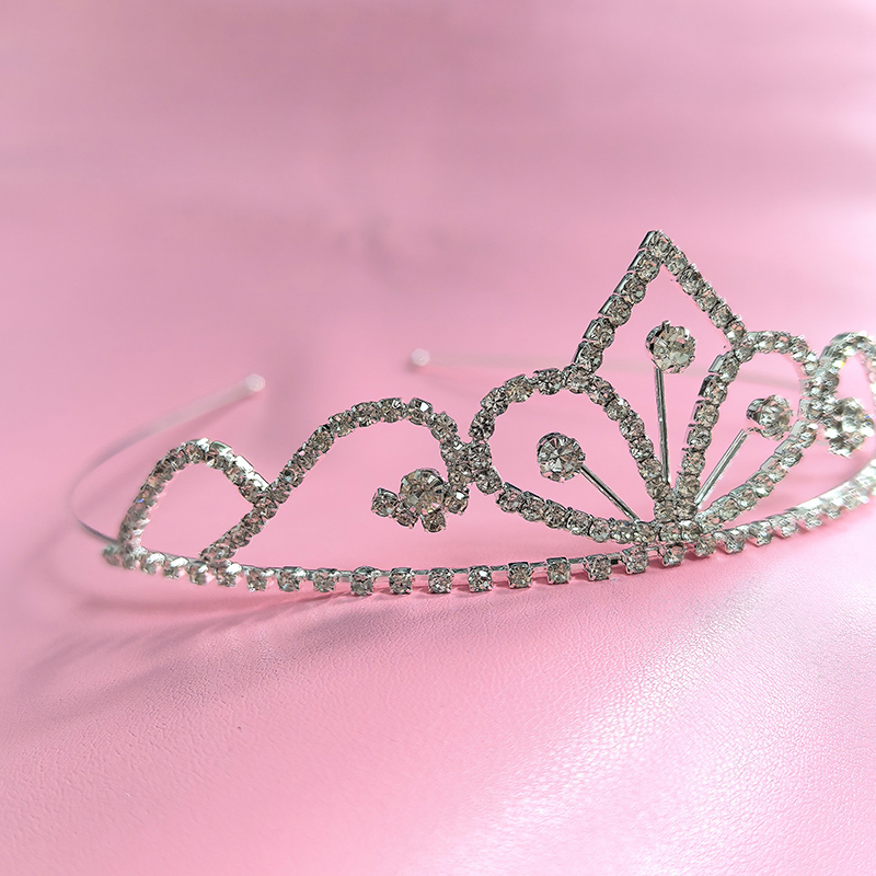 Wedding Shop - Silver Color Rhinestone Bridal Crown Luxury