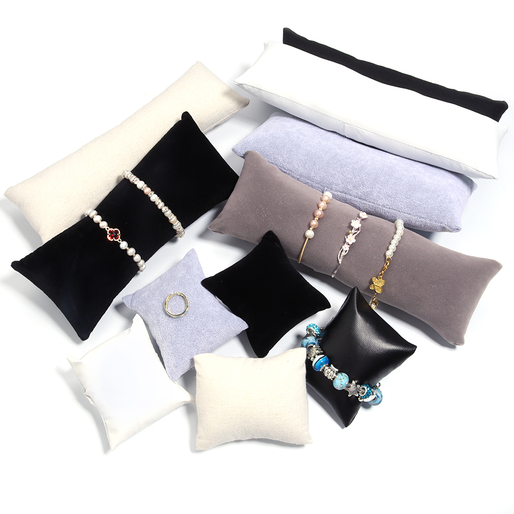 Ring Bearer Pillow - 1Pc PU Leather Velvet Jewelry Pillow