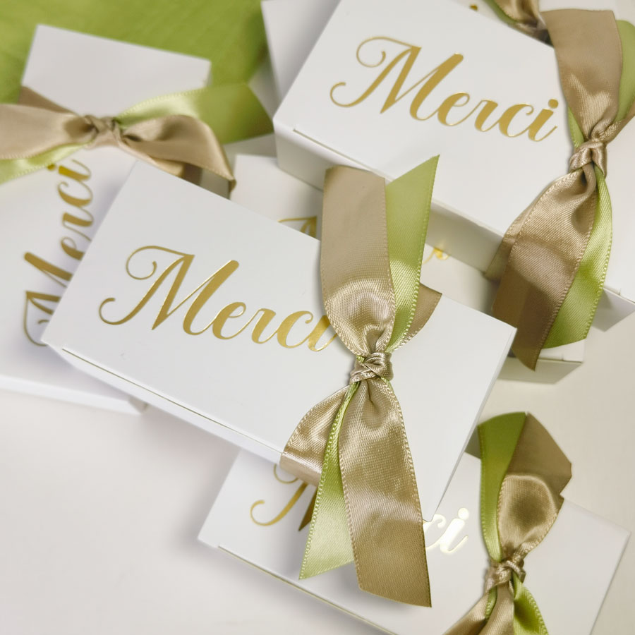 Wedding Supply Business - Small Gift Boxes MERCI Party Favor