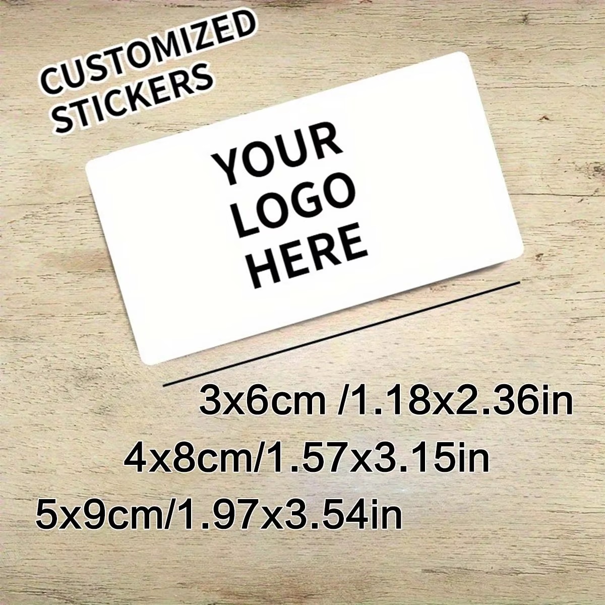 Wedding Shop - Custom Rectangular Stickers – Personalized Logos