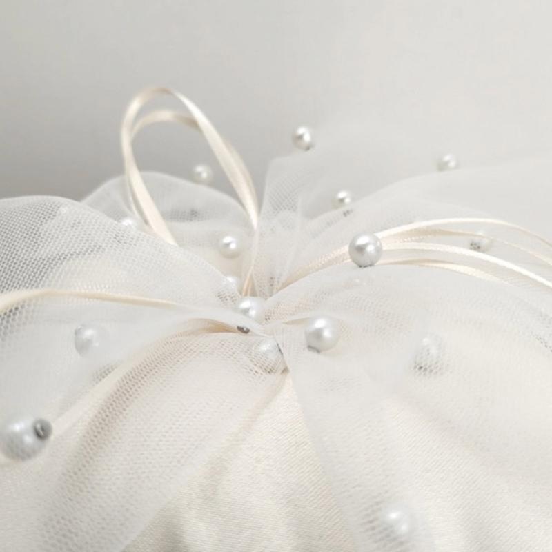 31BB Handmade Pearls Cushion W - огляд і ціна Ring Bearer Pillow
