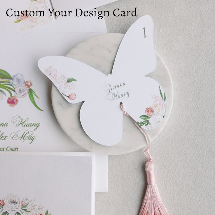 Custom Elegant Butterfly Menu  - огляд і ціна Wedding Supply Business
