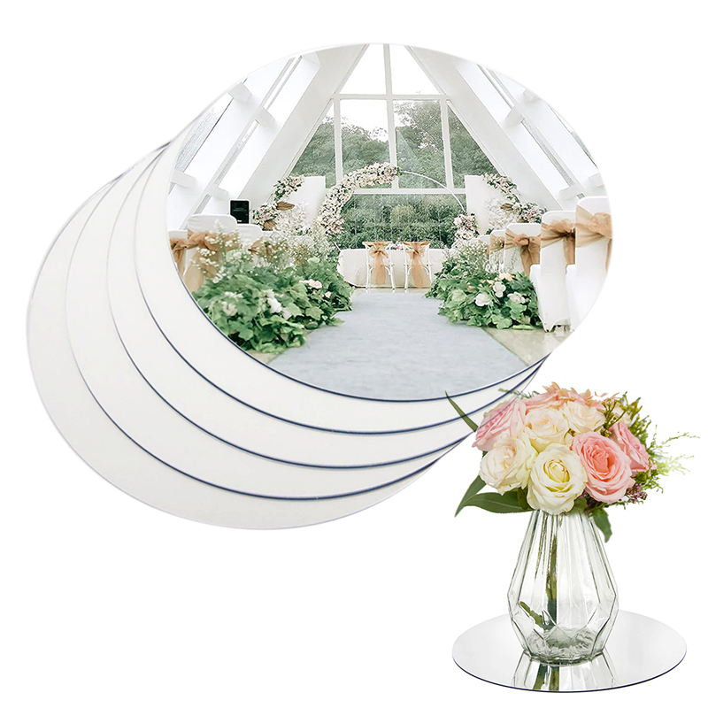 20cm Round Mirror Glass Tray   - огляд і ціна Unity Candle Set