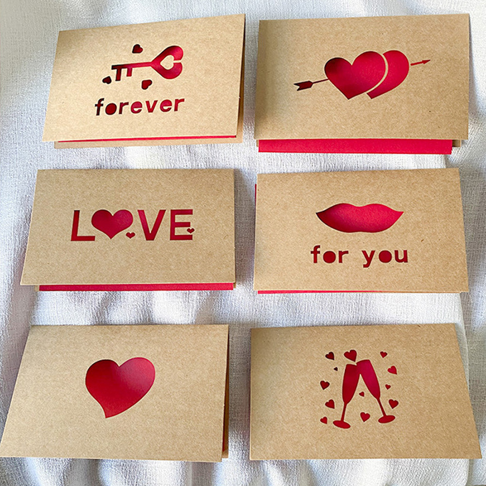Love Gift Cards Red Kraft Pape - огляд і ціна Wedding Supply Business