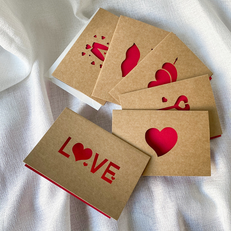 Love Gift Cards Red Kraft Pape - огляд і ціна Wedding Supply Business