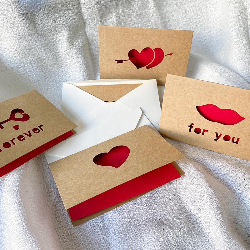 Love Gift Cards Red Kraft Pape - огляд і ціна Wedding Supply Business