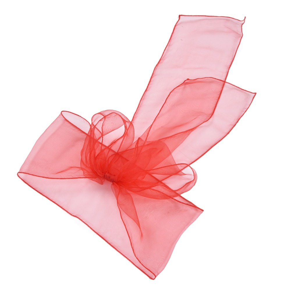 10Pcs Blue, red, yellow, purpl - огляд і ціна Chair Sash Organza