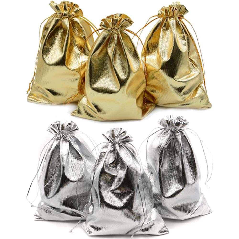 50Pcs Gold Silver Drawstring O - огляд і ціна Wedding Supply Business