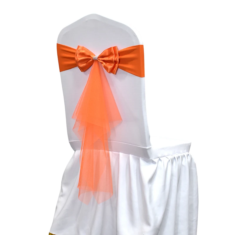 10 50pcs Spandex Chair Sashes  - огляд і ціна Chair Sash Organza