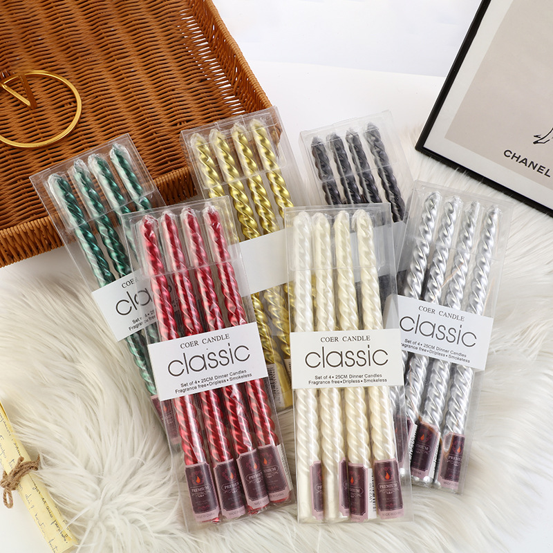 4pcs European-style Long-pole  - огляд і ціна Unity Candle Set