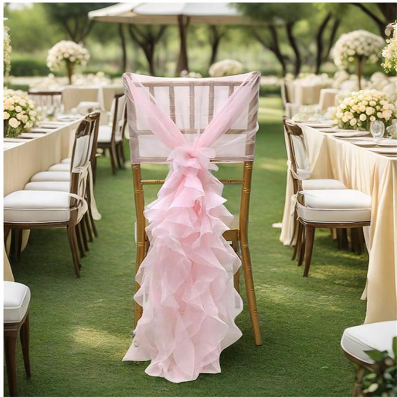 Bamboo Chair decorations Chiav - огляд і ціна Chair Sash Organza