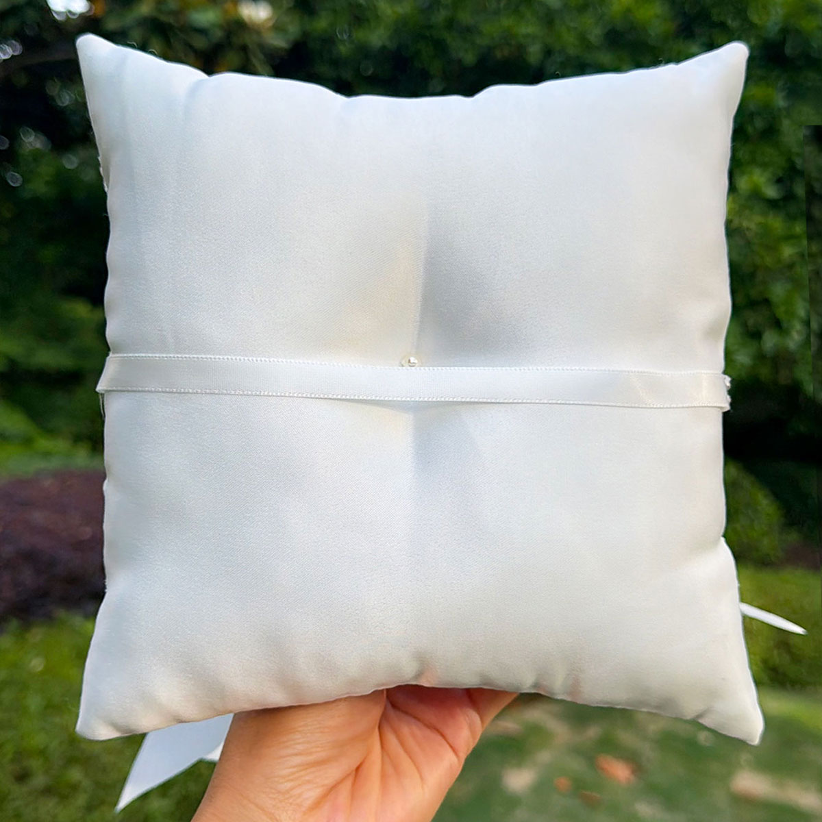 White Lace Wedding Ring Pillow - огляд і ціна Ring Bearer Pillow