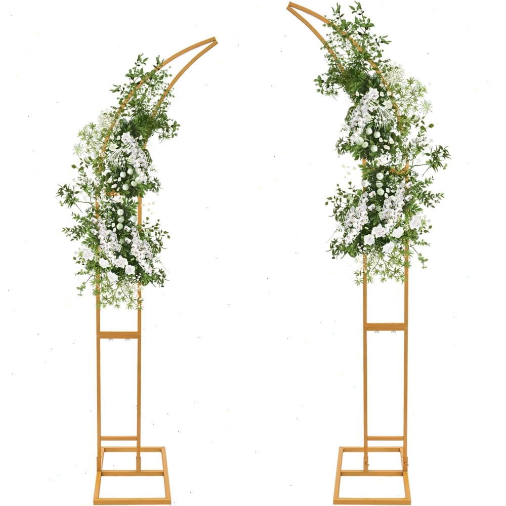 2Pcs Curved Wedding Arch Backd - огляд і ціна Wedding Arch Flower