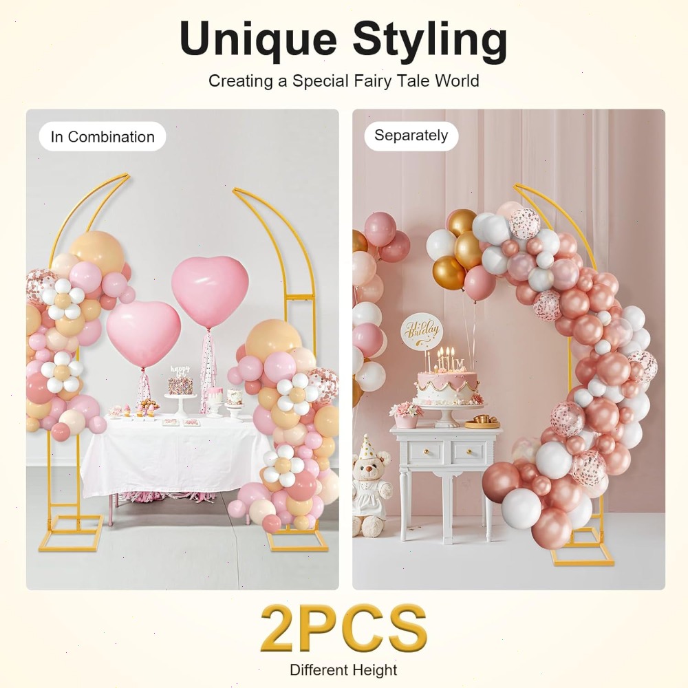 2Pcs Curved Wedding Arch Backd - огляд і ціна Wedding Arch Flower