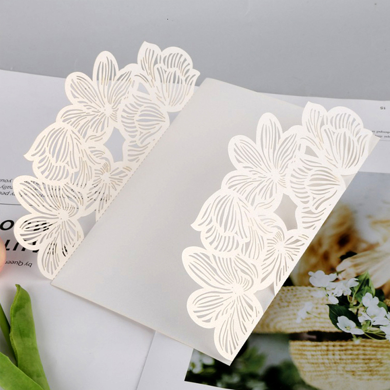 50pcs/lot White Laser Cut Wedd - огляд і ціна Wedding Supply Business