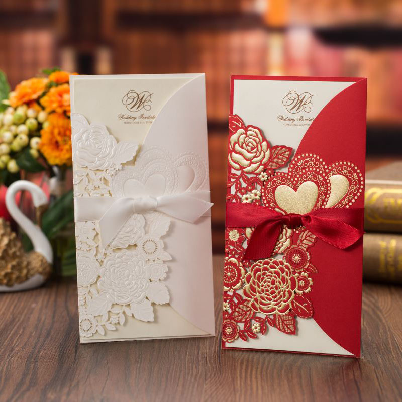 5/10Pcs Laser Cut Wedding Invi - огляд і ціна Wedding Supply Business