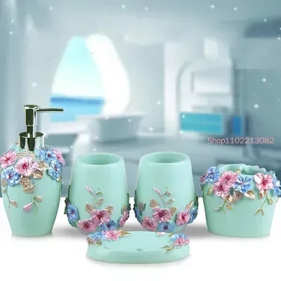 Bathroom Accessories Five-piec - огляд і ціна Wedding Bathroom Supply Kit