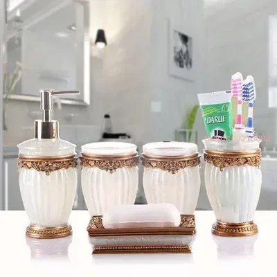 Bathroom Accessories Five-piec - огляд і ціна Wedding Bathroom Supply Kit