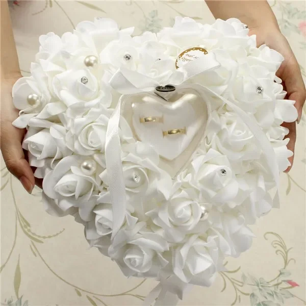 White Ring Bearer Pillow Cushi - огляд і ціна Ring Bearer Pillow