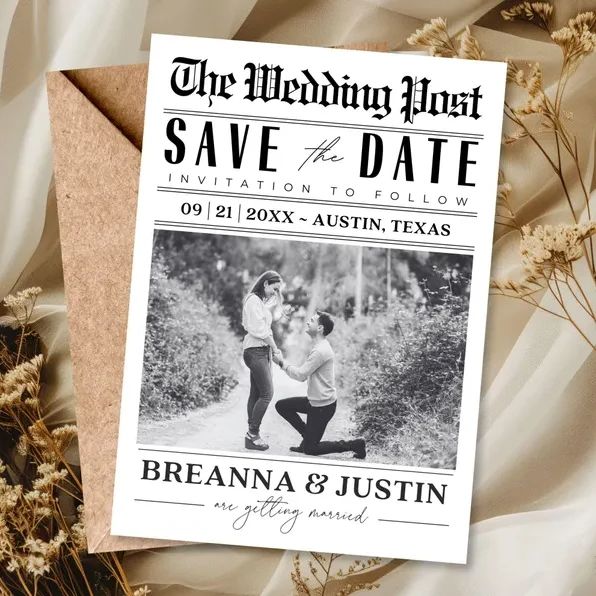 Custom Save The Date Photo New - огляд і ціна Wedding Supply Business