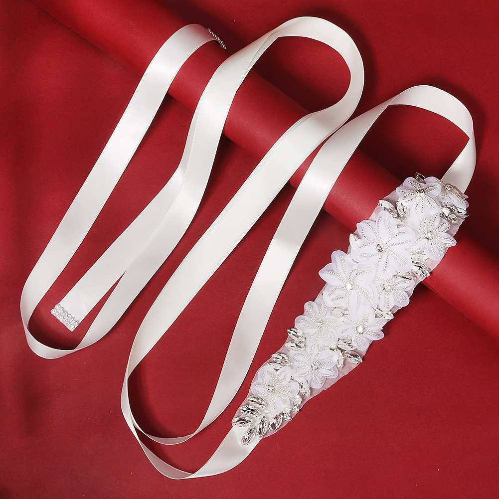 Romantic 3D Floral Bridal Belt - огляд і ціна Bridal Sash Ribbon