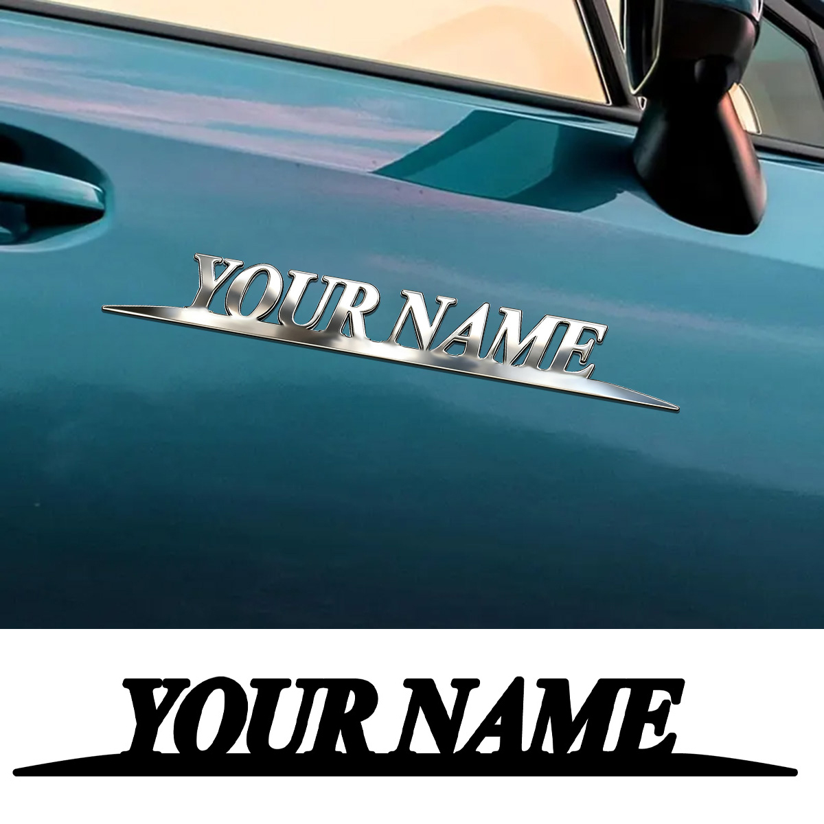 Metal Trendy YOUR NAME Sticker - огляд і ціна Wedding Shop