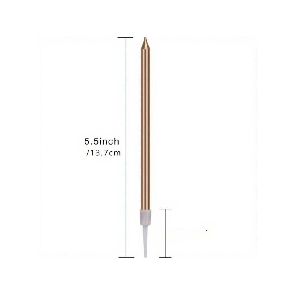 24 Pieces Metallic Candle Long - огляд і ціна Unity Candle Set