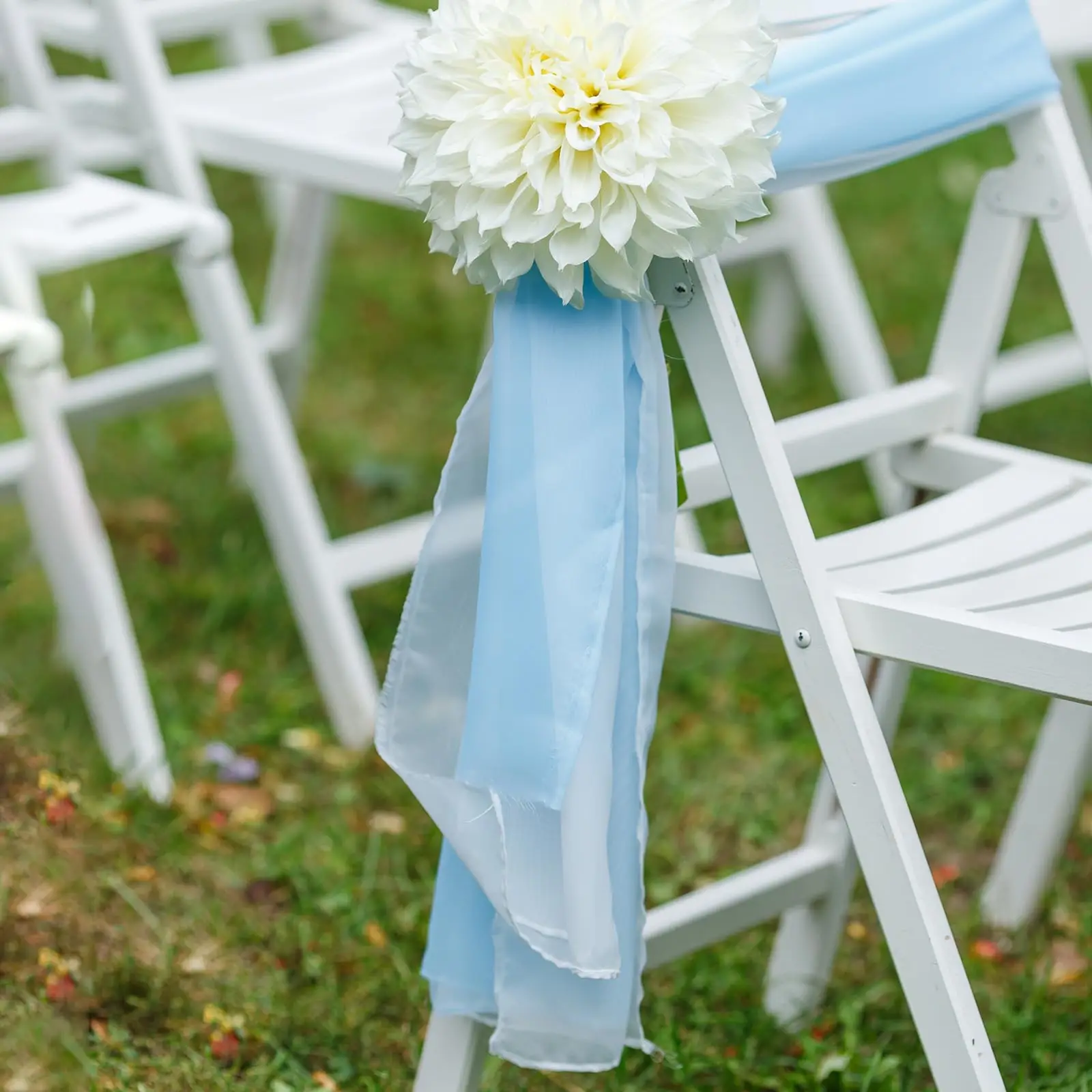10/50/100PCS 17x275cm Organza  - огляд і ціна Chair Sash Organza