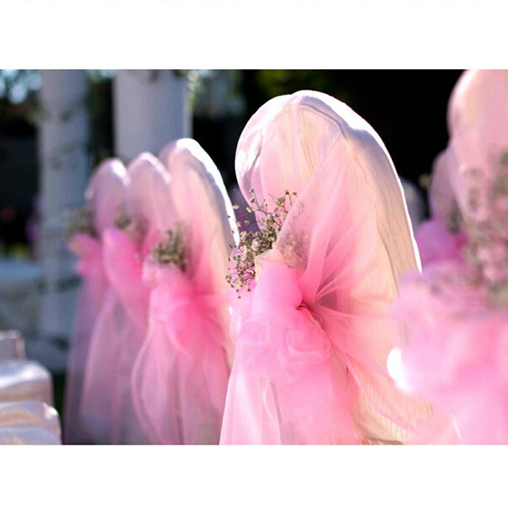 900M Organza Roll Fabric Light - огляд і ціна Chair Sash Organza