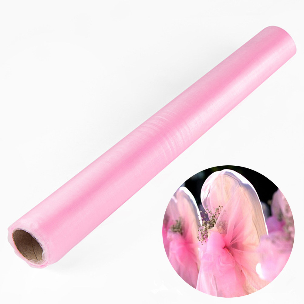 900M Organza Roll Fabric Light - огляд і ціна Chair Sash Organza