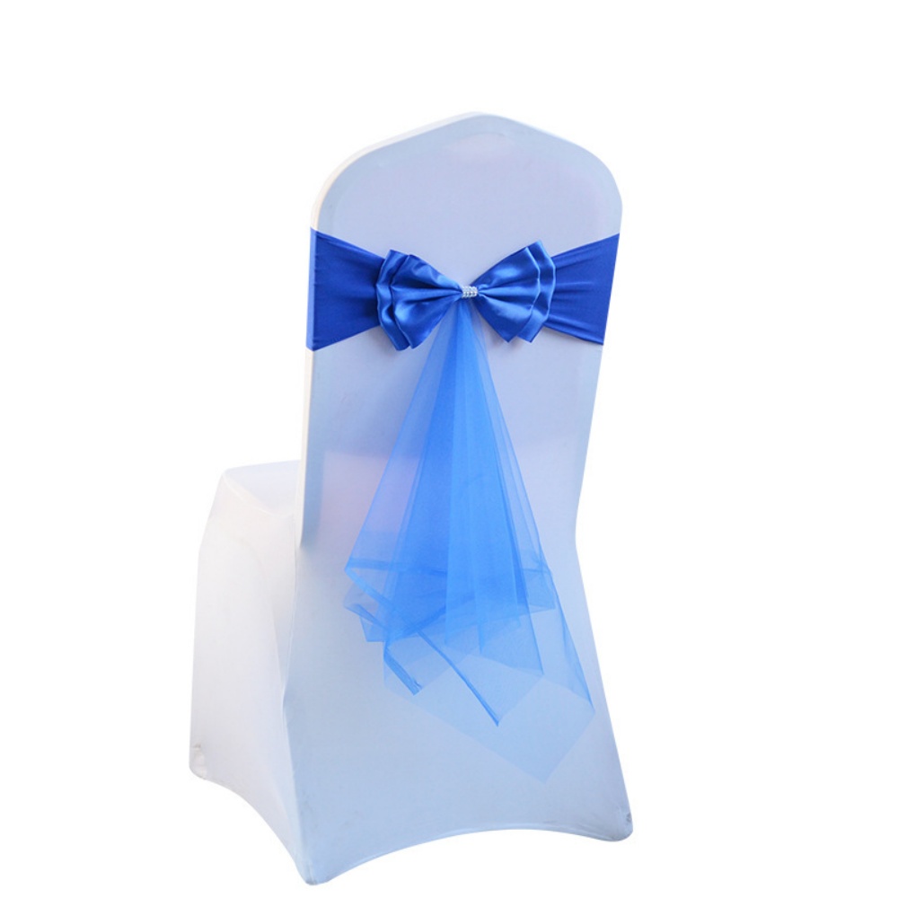 Stretch Bow Knot Customizable  - огляд і ціна Chair Sash Organza