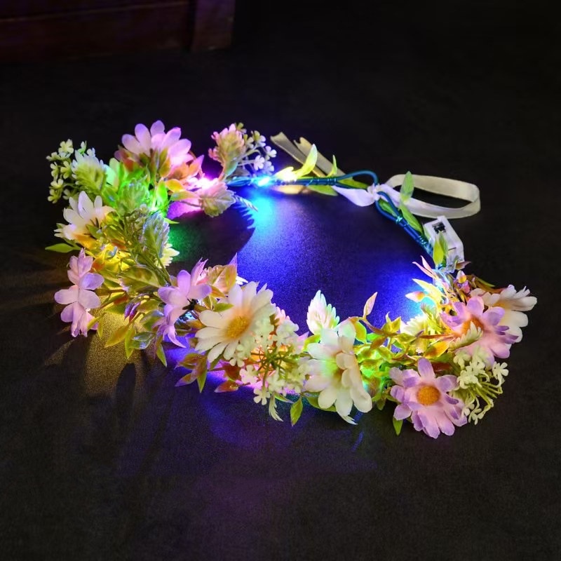 LED Light Up Flower Crown Head - огляд і ціна Wedding Arch Flower
