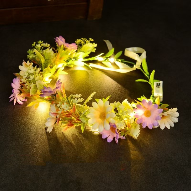 LED Light Up Flower Crown Head - огляд і ціна Wedding Arch Flower