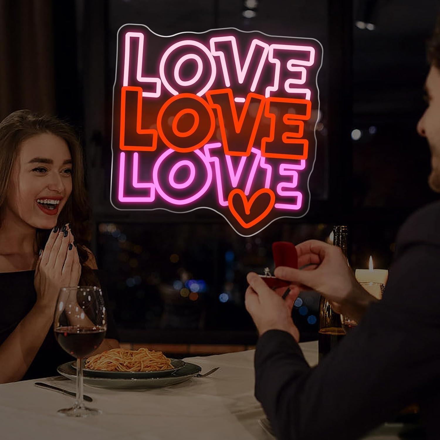 Love Neon Sign USB Dimmable LE - огляд і ціна Wedding Shop