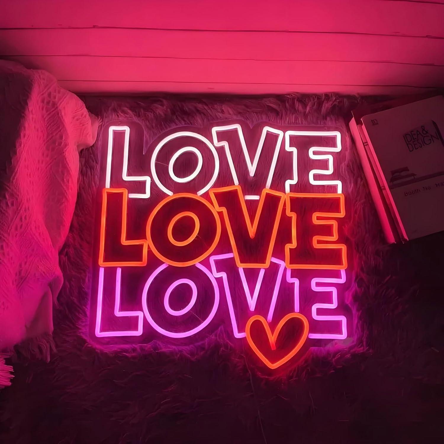 Love Neon Sign USB Dimmable LE - огляд і ціна Wedding Shop