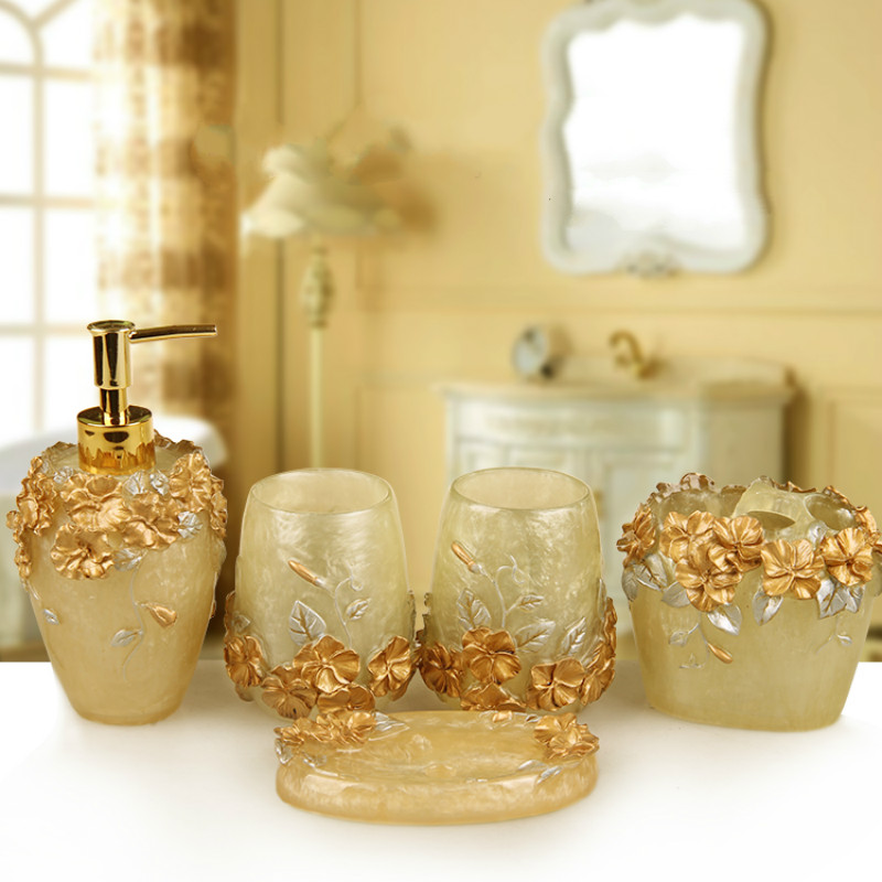European Style Emboss Resin Ba - огляд і ціна Wedding Bathroom Supply Kit