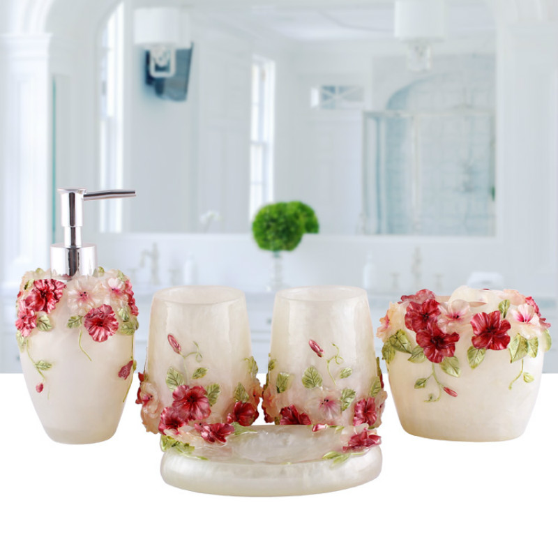 European Style Emboss Resin Ba - огляд і ціна Wedding Bathroom Supply Kit