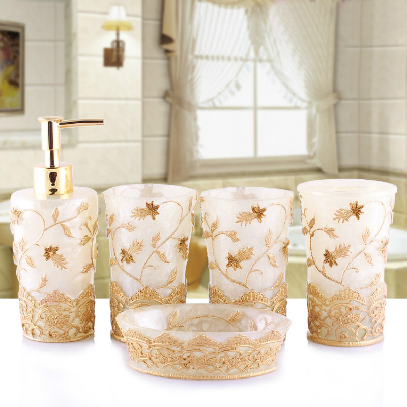 European Style Emboss Resin Ba - огляд і ціна Wedding Bathroom Supply Kit