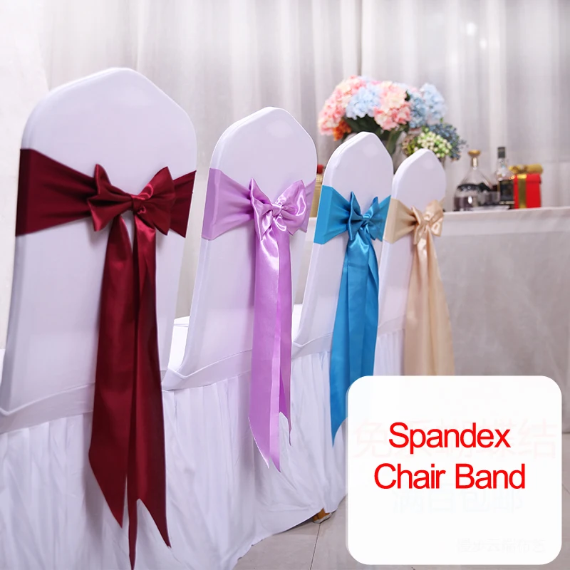 25pcs Satin Spandex Chair Cove - огляд і ціна Chair Sash Organza