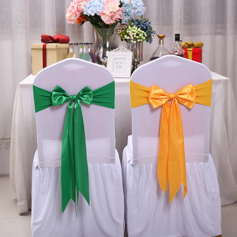 25pcs Satin Spandex Chair Cove - огляд і ціна Chair Sash Organza