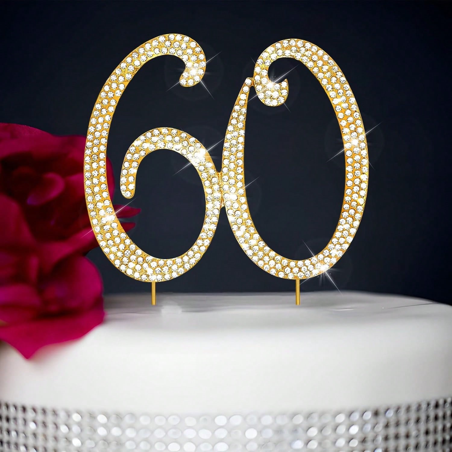 Large Gold Rhinestone Number C - огляд і ціна Unity Candle Set