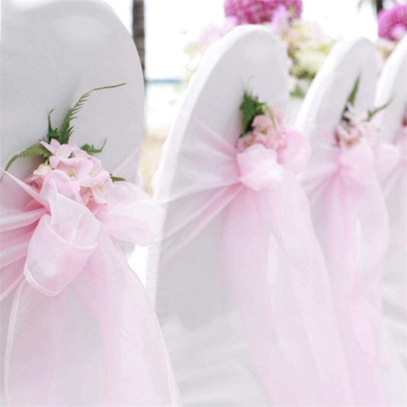 10/50/100PCS Wedding Chair Dec - огляд і ціна Chair Sash Organza