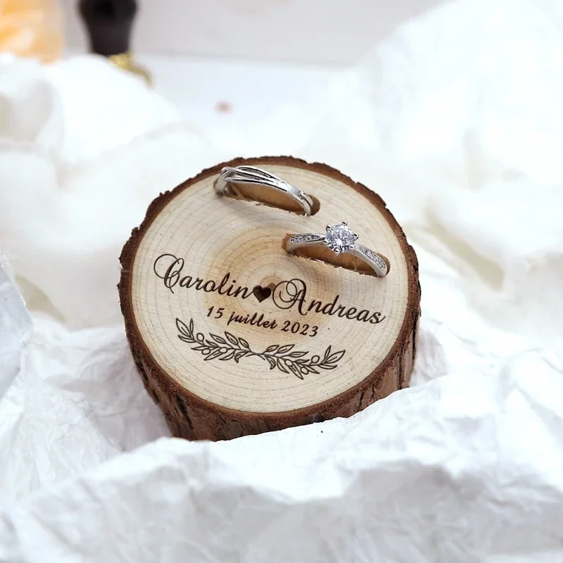 1PCS Free Custom Tree Wooden S - огляд і ціна Ring Bearer Pillow