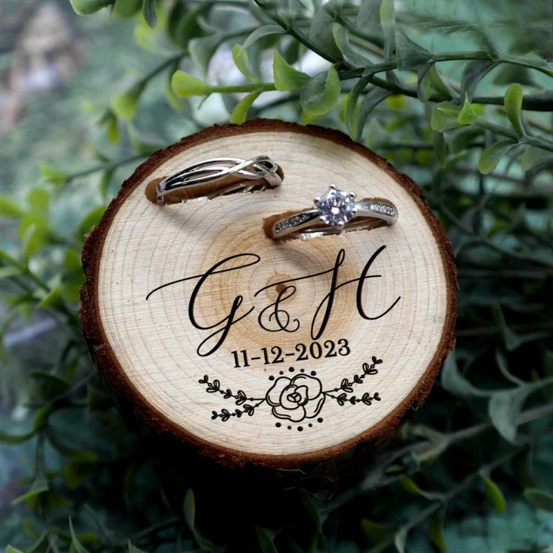 1PCS Free Custom Tree Wooden S - огляд і ціна Ring Bearer Pillow