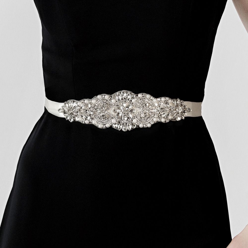 Sweet Silver Wedding Rhineston - огляд і ціна Bridal Sash Ribbon