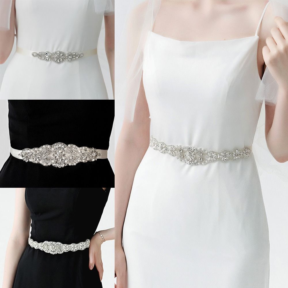 Sweet Silver Wedding Rhineston - огляд і ціна Bridal Sash Ribbon