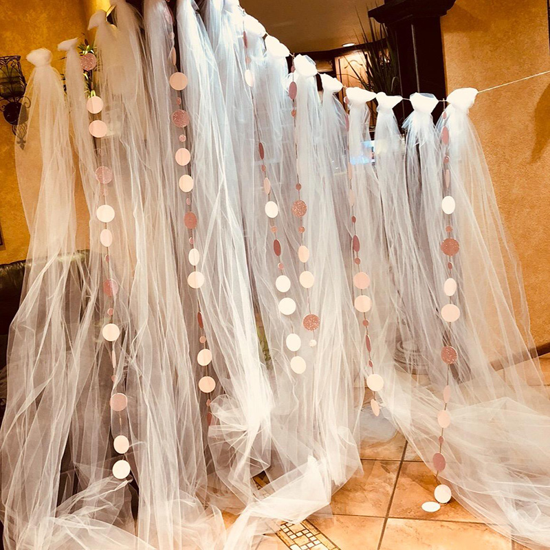 5meter/lot Sheer Crystal Organ - огляд і ціна Chair Sash Organza