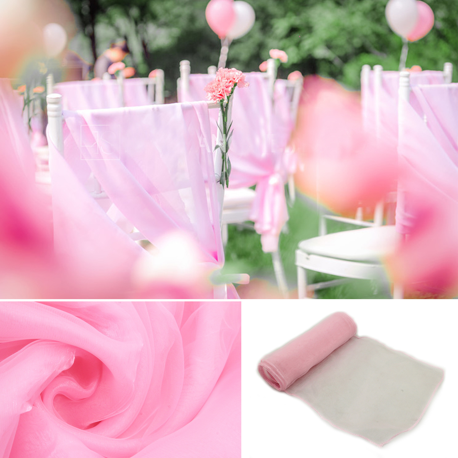 1pcs Organza Chair Sashes Knot - огляд і ціна Chair Sash Organza