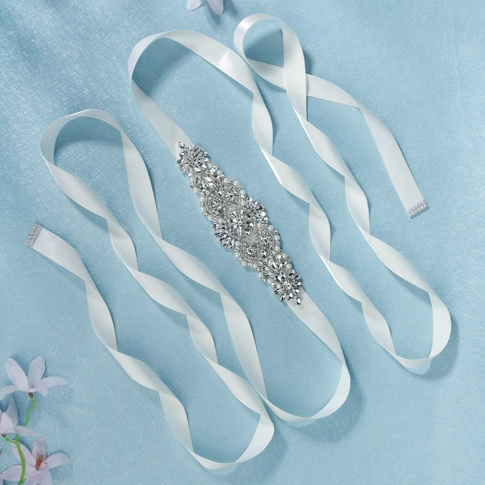 Fashion Ribbon Bridal Belt Sil - огляд і ціна Bridal Sash Ribbon